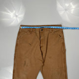 Unbranded Carpenter Trousers - 36W 28L Brown Cotton