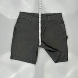 Wrangler Carpenter Shorts - 36W 10L Grey Cotton