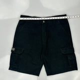 Wrangler Cargo Shorts - 37W 10L Black Cotton