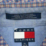 Tommy Hilfiger Checked Shirt - XL Blue Cotton