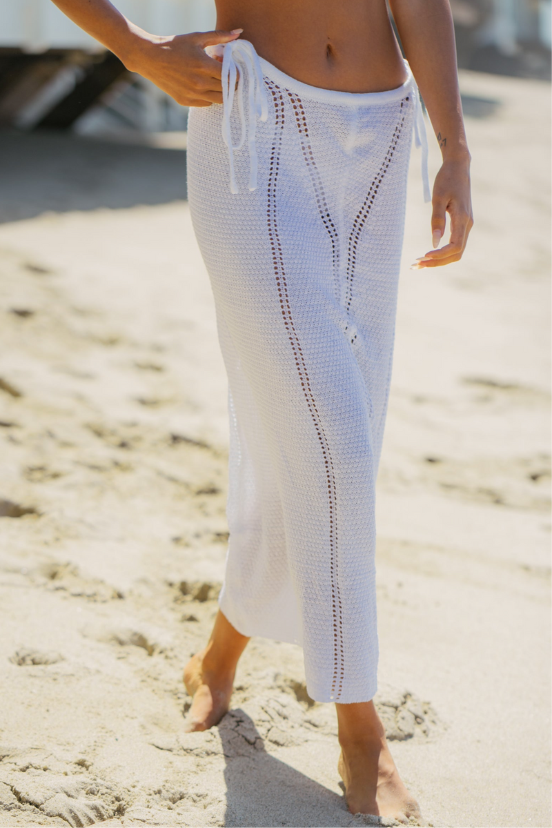 Cascade Two Piece Set in White