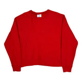 Reverse Weave Champion Sweatshirt - Large Red Cotton