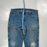 Dickies Double Knee Carpenter Jeans - 38W 31L Blue Cotton