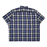 Polo By Ralph Lauren Checked Short Sleeve Shirt - XL Blue Cotton