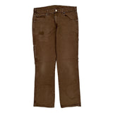 Dickies Carpenter Trousers - 32W 31L Brown Cotton