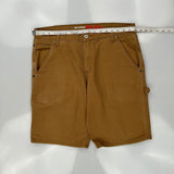 Dickies Carpenter Shorts - 36W 11L Brown Cotton Blend