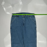Carhartt Double Knee Carpenter Pants - 36W 34L Blue Cotton