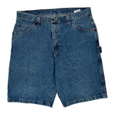 Wrangler Carpenter Shorts - 34W 10L Blue Cotton