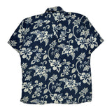 Big Dogs Floral Hawaiian Shirt - Small Blue Cotton Blend
