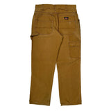 Dickies Carpenter Pants - 32W 32L Brown Cotton