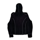Harley Davidson Contrast Stitch Hoodie - XL Black Polyester