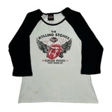 Milwaukee, Wisconsin County Stadium 1975 Harley Davidson Band Long Sleeve T-Shirt - XL Black & White Cotton
