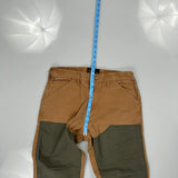 Unbranded Double Knee Cargo Trousers - 32W 30L Brown Cotton