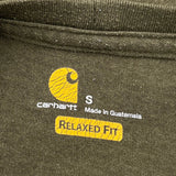 Carhartt T-Shirt - Small Green Cotton