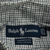 Yarmouth Ralph Lauren Checked Shirt - Medium Blue Cotton