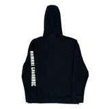 Logo On Sleeve Armani Exchange Spellout Hoodie - XL Black Cotton