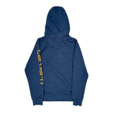 Carhartt Spellout Hoodie - XS Blue Cotton