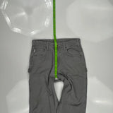 Durable Workwear Carhartt Cargo Carpenter Pants - 30W 34L Gray Cotton