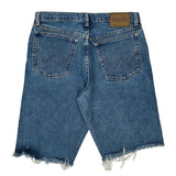 Wrangler Denim Shorts - 32W 10L Blue Cotton