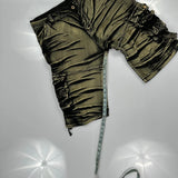 Unbranded Cargo Shorts - 36W 12L Khaki Cotton