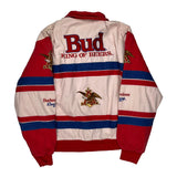 Budweiser Racing Extreme Nascar Varsity Jacket - Large Blue Cotton