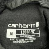 Carhartt Graphic Hoodie - Medium Black Cotton Blend