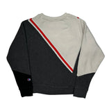 Reverse Weave Champion Striped Sweatshirt - Medium Cream Cotton