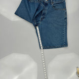Levis Denim Shorts - 32W 10L Blue Denim