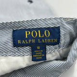 Polo By Ralph Lauren Striped Chino Shorts - Medium White Cotton