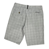 Quiksilver Checked Chino Shorts - 30W 10L White Cotton