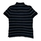 Nautica Striped Polo Shirt - Small Navy Cotton