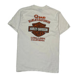 Loma Linda California Harley Davidson Graphic T-Shirt - Medium White Cotton
