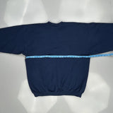 1990'S Blank Made In USA Hanes Sweatshirt - XL Blue Cotton