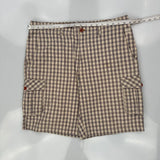 Timberland Checked Cargo Shorts - 36W 11L Multicoloured Cotton