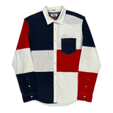 Tommy Hilfiger Denim Slim Fit Shirt - Large Multicoloured Cotton