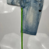 Jack & Jones Denim Shorts - 32W 12L Light Wash Denim