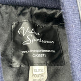 Port Credit Storm V Line Varsity Jacket - XL Black Leather