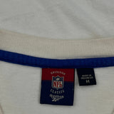 Colts Reebok Nfl T-Shirt - Medium Cream Cotton