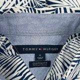 Tommy Hilfiger Short Sleeve Shirt - Medium Navy Cotton