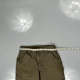Loose Original Fit Carhartt Carpenter Trousers - 30W 36L Khaki Cotton