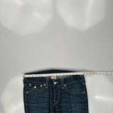 True Religion Contrast Stitch Jeans - 34W 30L Dark Wash Cotton