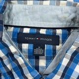 Tommy Hilfiger Checked Shirt - Medium Blue Cotton