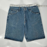 Wrangler Denim Shorts - 32W 10L Blue Cotton