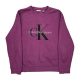 Calvin Klein Jeans Sweatshirt - Medium Purple Cotton
