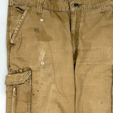 Carhartt Cargo Trousers - 34W 34L Khaki Cotton