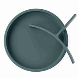 Silicone Plate with Removable Divider - Teal
