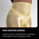 Shiny Semi-Opaque Nylons – 40 Denier Pantyhose | Yellow