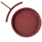 Silicone Plate with Removable Divider - Burgundy