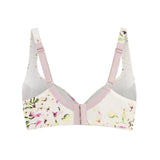 Sunbleached Floral Cotton & Silk Supportive Bra - Juliemay Lingerie