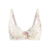 Sunbleached Floral Cotton & Silk Supportive Bra - Juliemay Lingerie